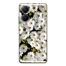 Чехол с ромашками на Xiaomi POCO X7 Pro – Рамка в ромашках
