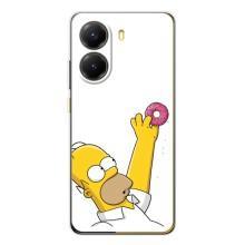 Чjхол з Сімпсонами для Xiaomi POCO X7 Pro (VPrint) (Гомер з пончиком)