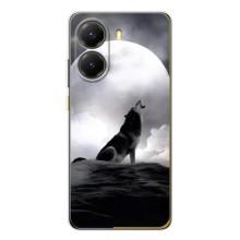 Чехол с Волком на Xiaomi POCO X7 Pro – Волк и луна