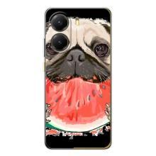 Чехол (ТПУ) Милые собачки для Xiaomi POCO X7 Pro – Смешной Мопс