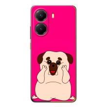 Чехол (ТПУ) Милые собачки для Xiaomi POCO X7 Pro – Веселый Мопсик