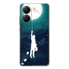 Чехол (ТПУ) с планетами на Xiaomi POCO X7 Pro – To The moon