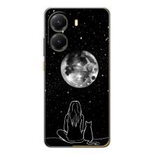 Чохол з малюнком кіт на Xiaomi POCO X7 Pro (Дівчина з котом)