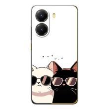 Чохол з малюнком кіт на Xiaomi POCO X7 Pro (Коти в окулярах)