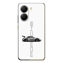 Чохол з авто Порше для Xiaomi POCO X7 Pro – білий порше
