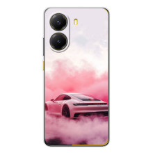 Чохол з авто Порше для Xiaomi POCO X7 Pro – Рожевий Порше
