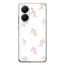 Чохол з розовим принтом для Xiaomi POCO X7 Pro (Рожеві квіти)