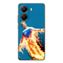 Чехол с принтом Фантастическая четверка для Xiaomi POCO X7 Pro – Человек-Факел