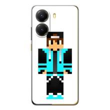 Чохли для Xiaomi POCO X7 Pro (Персонажі МайнКрафт) (Хлопчик у блакитному)