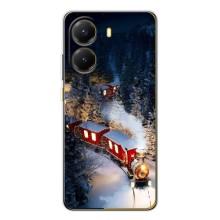 Силиконовый бампер на рождество для Xiaomi POCO X7 Pro (Поезд)