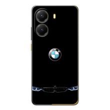 Силиконовый бампер с картинкой машины на Xiaomi POCO X7 Pro – Черный BMW