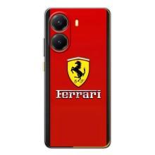 Силиконовый бампер с картинкой машины на Xiaomi POCO X7 Pro – Ferrari Logo