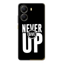 Силиконовый Чехол на Xiaomi POCO X7 Pro с картинкой Nike (Never Give UP)