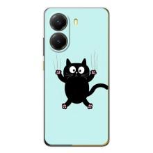 Силіконовий чохол з котиком для Xiaomi POCO X7 Pro (Падаючий кіт)