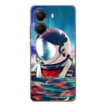 Силиконовый Чехол с принтом "Космонавты" на Xiaomi POCO X7 Pro – Космонавт в воде