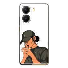 Силіконовый Чохол на Xiaomi POCO X7 Pro з картинкой Модных девушек – У зеленому
