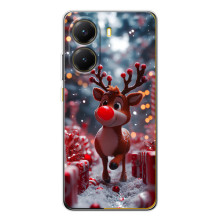 Яркий чехол для Xiaomi POCO X7 Pro с Зимними Оленятами – Олень среди подарков