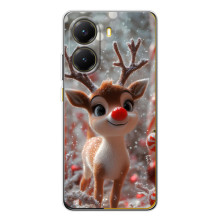 Яркий чехол для Xiaomi POCO X7 Pro с Зимними Оленятами