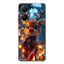 Яркий чехол для Xiaomi POCO X7 Pro с Зимними Оленятами – Олень в шарфе