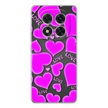 Чехлы для любимой на Поко Х7 (VPrint) (Pink hearts)