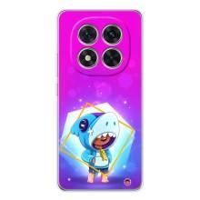 Чехол Бравл Старс для Xiaomi POCO X7 – Леон в костюме Акулы