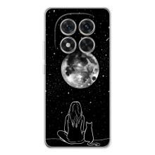 Чехол с рисунком кот на Xiaomi POCO X7 – Девушка с котом