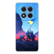 Чехол с украинским воином на Xiaomi POCO X7 – Украинский прапор