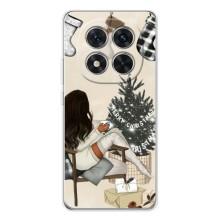 Різдвяні, Святкові Чохли для Поко Х7 (Дівчина з ялинкою)