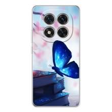 Силиконовый бампер с картинкой животных для Xiaomi POCO X7 (Бабочка синяя)