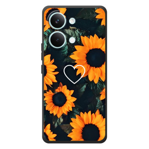 Чехлы с картинкой Подсолнухов для "}}телефон ""Xiaomi Поко Х8 Про Макс"" – Сердечко в подсолнухах