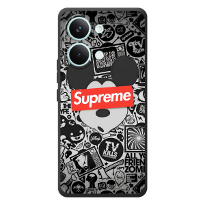 Чехол с Брендами одежды на "}}телефон ""Xiaomi Поко Х8 Про Макс"" – Supreme Маус