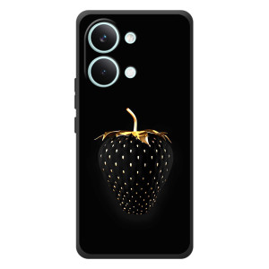 Чехол с изображением  вкусной еды для Xiaomi Poco X8 Pro Max – Чёрная клубника