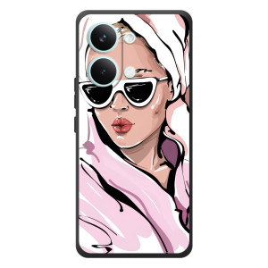 Чохол з картинкою Модні Дівчата Xiaomi Poco X8 Pro Max – Дівчина в халаті