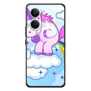 Чехол Unicorn на Xiaomi Poco X8 Pro Max – Радуга единорожка