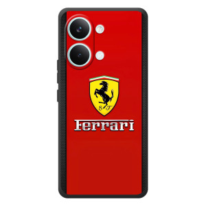 Силіконовий бампер з картинкою машини на Xiaomi Poco X8 Pro Max – Ferrari Logo