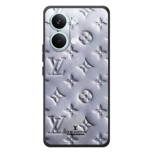 Текстурный Чехол Louis Vuitton для "}}телефон ""Xiaomi Поко Х8 Про Макс"" – Белый ЛВ