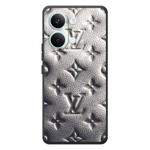 Текстурный Чехол Louis Vuitton для "}}телефон ""Xiaomi Поко Х8 Про Макс"" – Бежевый ЛВ