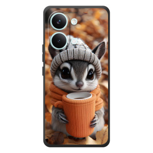 Печатный чехол «Зверята с кофе» для Xiaomi Poco X8 Pro Max – Грызунчик с кофе