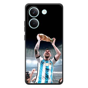 Чехлы Лео Месси Аргентина для Xiaomi Poco X8 Pro – Счастливый Месси