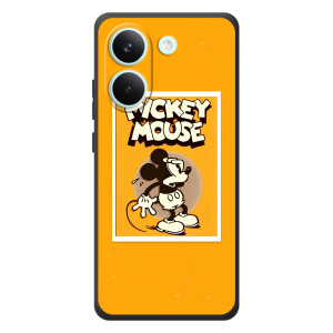 Чехлы с принтом Микки Маус на Xiaomi Poco X8 Pro (Испуганный Микки)