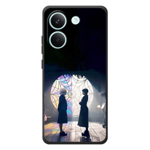 Чехлы с принтом Уэнсдей на Xiaomi Poco X8 Pro – Уэнсдей и Энди