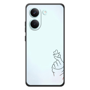 Чехлы (Знак сердечка) на Xiaomi Poco X8 Pro – Сердце на голубом