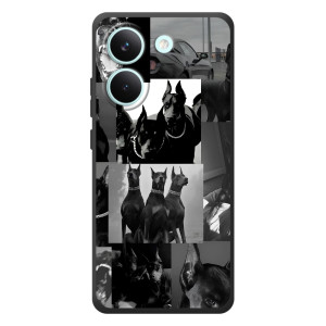 Чехол ДОБЕРМАН для Xiaomi Poco X8 Pro – Коллаж Доберман