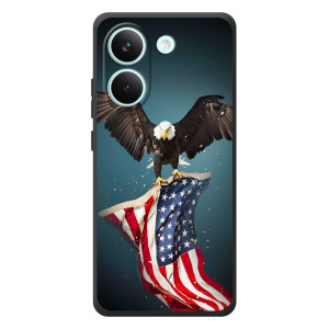 Чехол Флаг USA для Xiaomi Poco X8 Pro – Орел и флаг