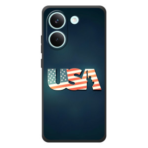 Чехол Флаг USA для Xiaomi Poco X8 Pro – USA