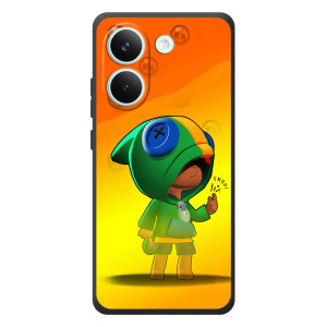 Чохол Бравл Старс для Xiaomi Poco X8 Pro – LEON в кофті