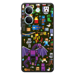 Чехол Майнкрафт на Xiaomi Poco X8 Pro (AlphaPrint) Minecraft