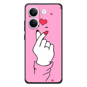 Чехол с принтом для Xiaomi Poco X8 Pro (AlphaPrint - Знак сердечка)