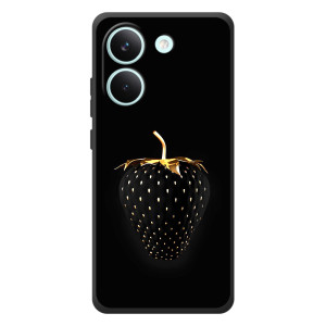 Чехол с изображением  вкусной еды для Xiaomi Poco X8 Pro – Чёрная клубника
