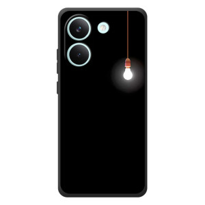 Чехол с картинками на черном фоне для Xiaomi Poco X8 Pro – Лампочка